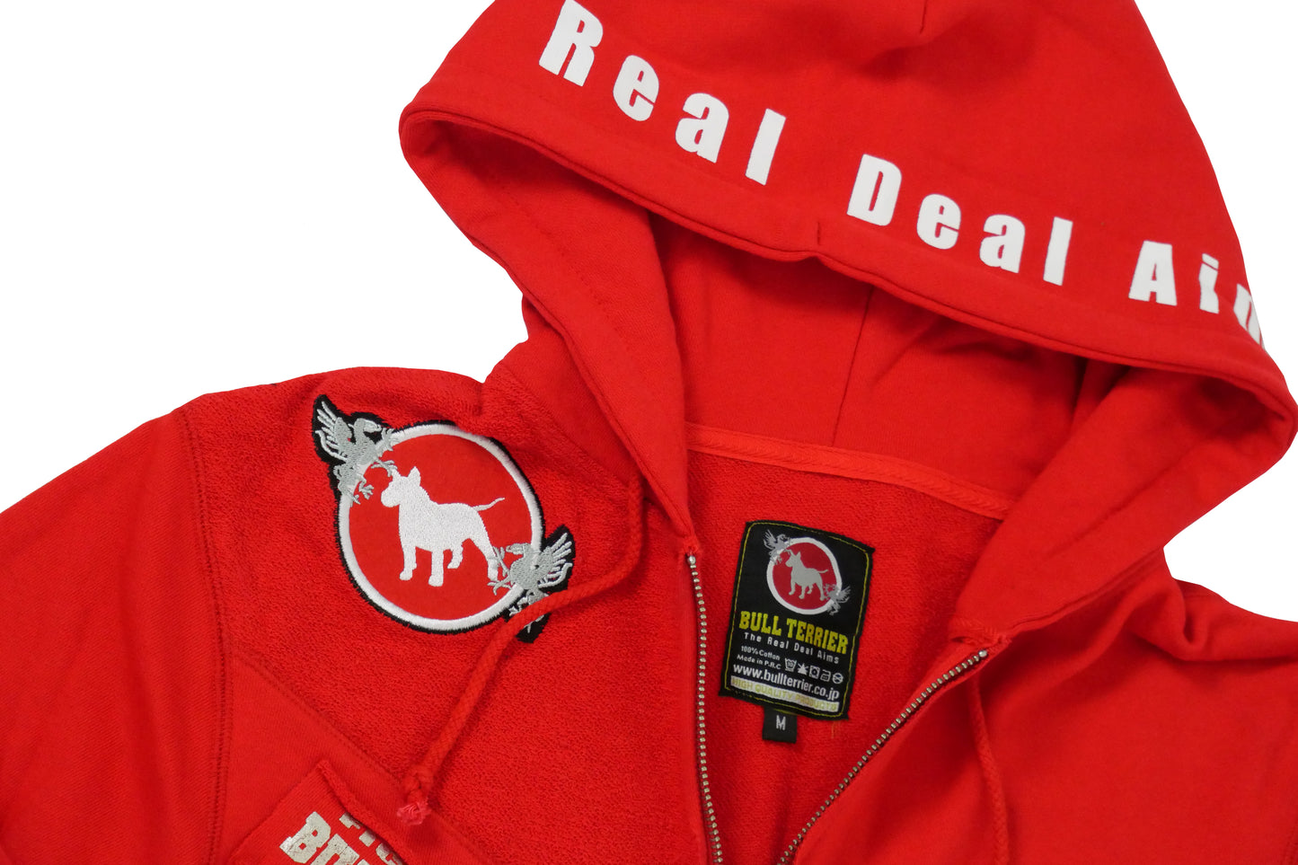 HOODED ZIP TRADITIONAL RED BULLTERRIER
