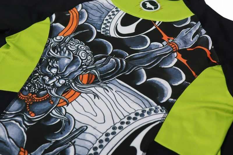 Dettaglio Rashguard Bullterrier RAIJIN Long Sleeve NERA 